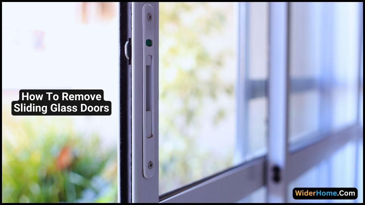 how to remove sliding glass doors