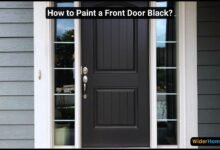 how to paint a front door black