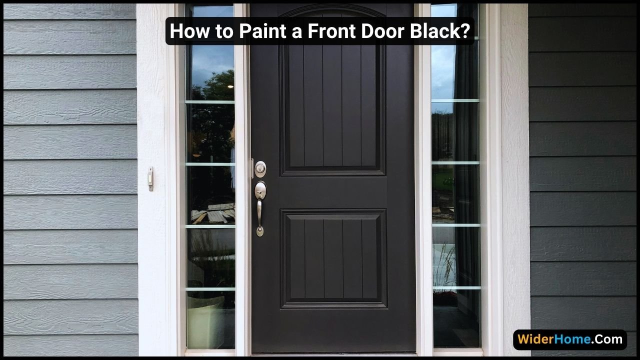 how to paint a front door black