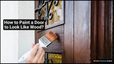 how to paint a door to look like wood