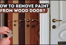 remove paint from wood door