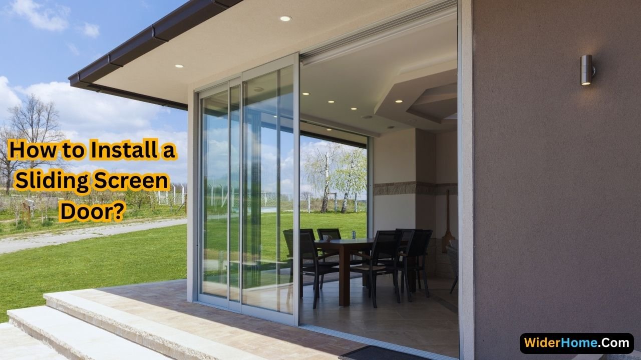 how to Install a Sliding Screen Door