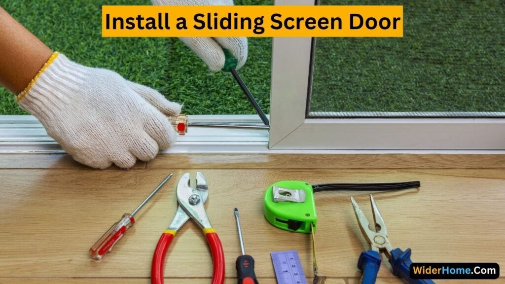 how to Install a Sliding Screen Door