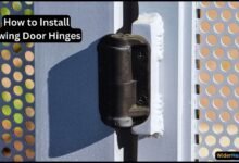 how to install swing door hinges