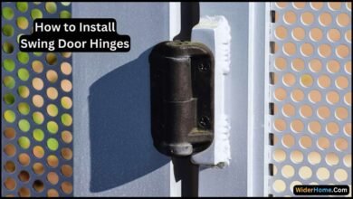 how to install swing door hinges