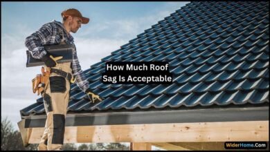 how much roof sag is acceptable