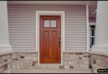 how to stain a wood door