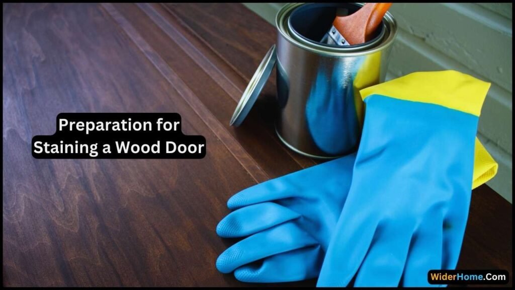 how to stain a wood door