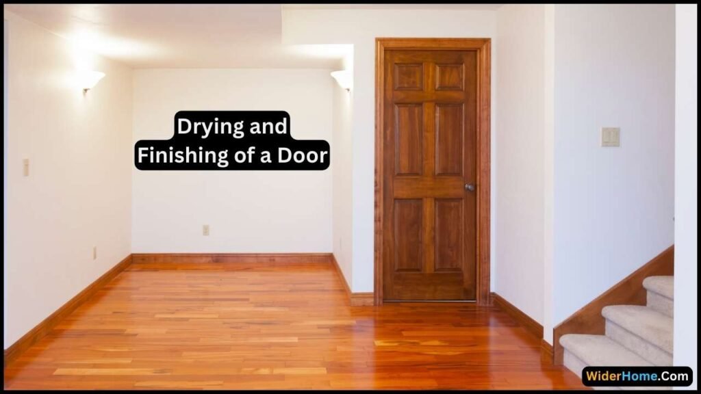 Drying and Finishing of a wood Door