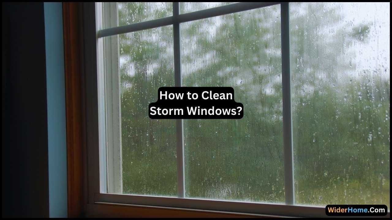 how to clean storm windows